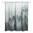 thumbnail image 1 of Creative Products Soft Blue Foggy Pine Trees 71x74 Shower Curtain, 1 of 2