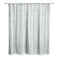 thumbnail image 1 of Creative Products Soft Blue Petal Pattern 71x74 Shower Curtain, 1 of 2