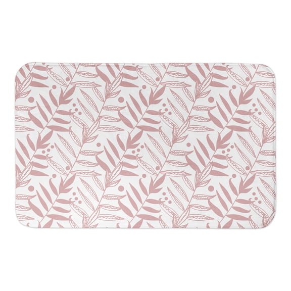 Creative Products Soft Blush Palms 34x21 Bath Mat