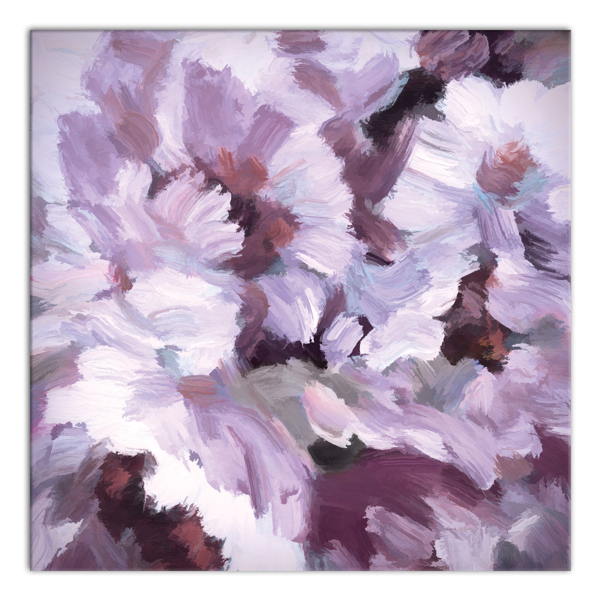 Creative Products Soft Floral Abstract Lilac Bush 2 24 x 24 Canvas Wall ...