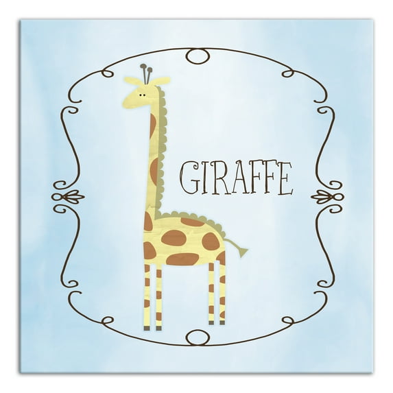 Creative Products Soft Jungle Giraffe 24x24 Canvas Wall Art