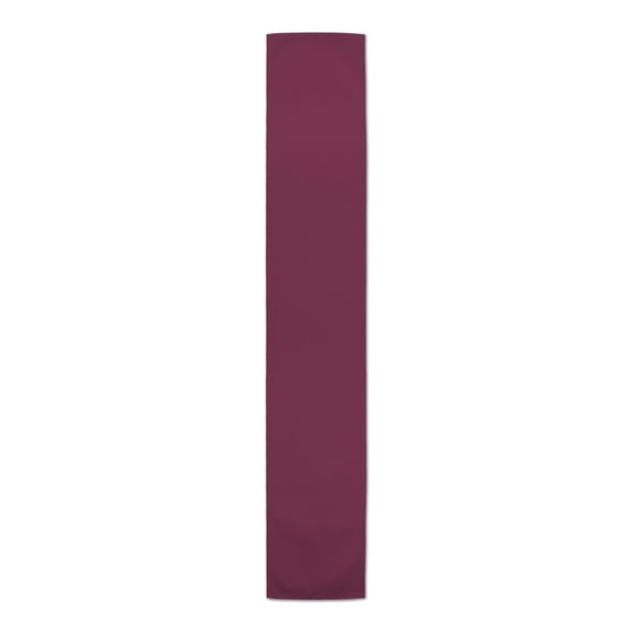 Creative Products Solid Color Burgundy 16x72 Poly Twill Table Runner