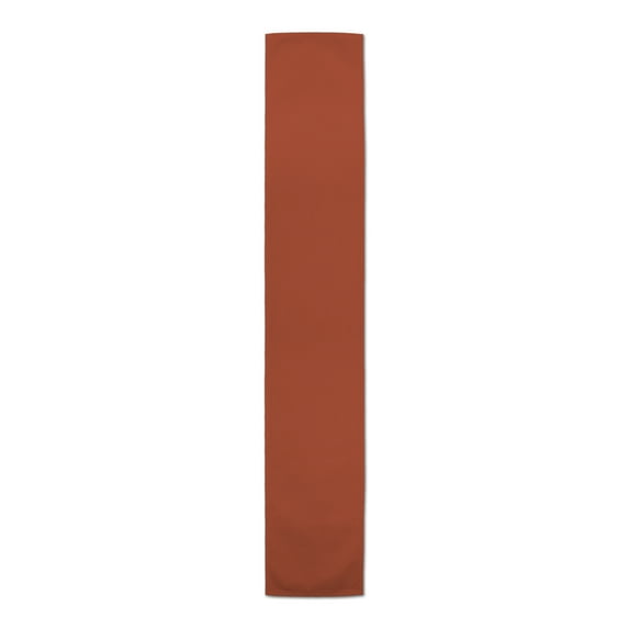 Creative Products Solid Color Rust 16x72 Poly Twill Table Runner