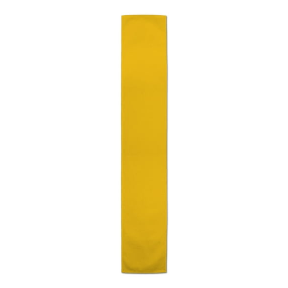 Creative Products Solid Color Yellow 16x72 Poly Twill Table Runner