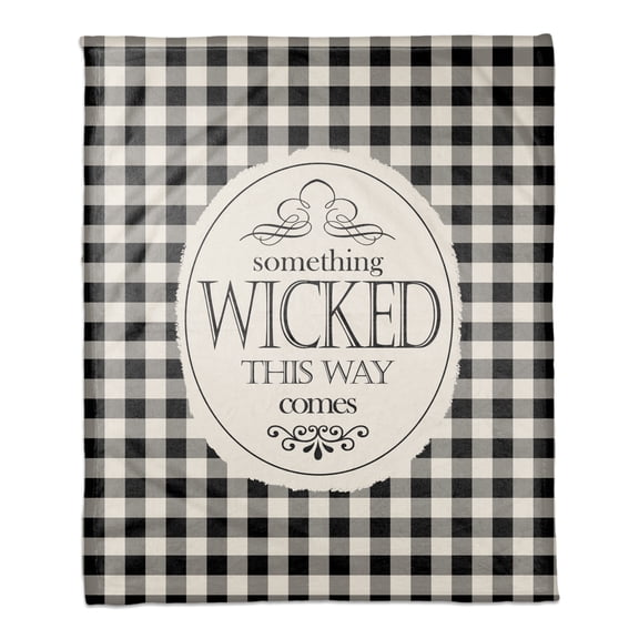 Creative Products Something Wicked This Way 50x60 Coral Fleece Blanket