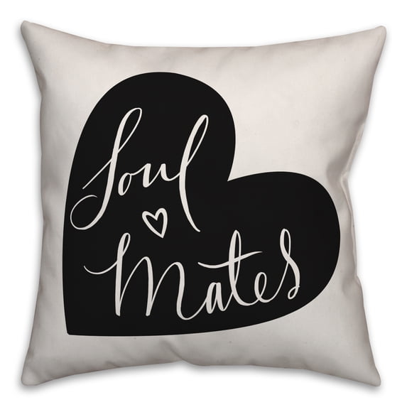 Creative Products Soul Mates 18x18 Spun Poly Pillow