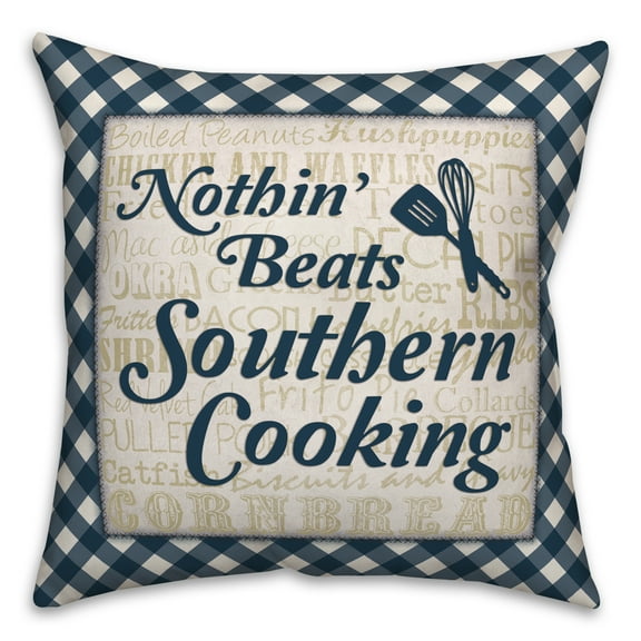 Creative Products Southern Cooking 18x18 Spun Poly Pillow