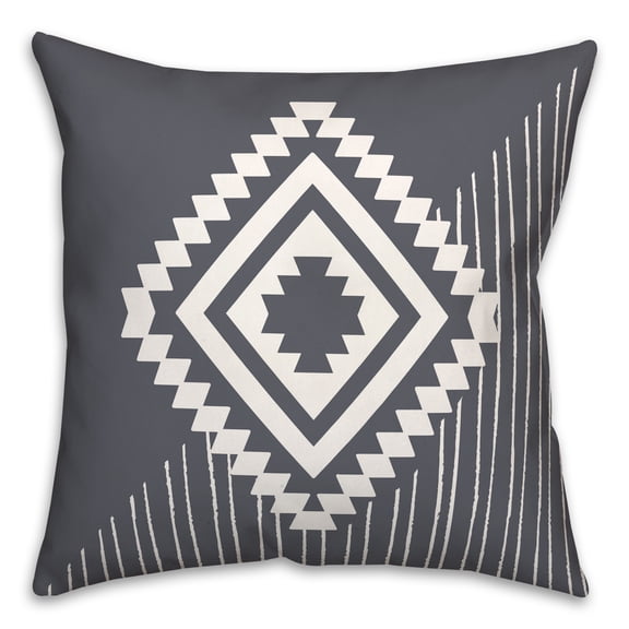 Creative Products Southwest Diamond 18 x 18 Spun Poly Pillow