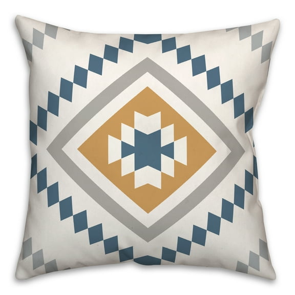 Creative Products Southwest Diamond Pattern 18x18 Spun Poly Pillow