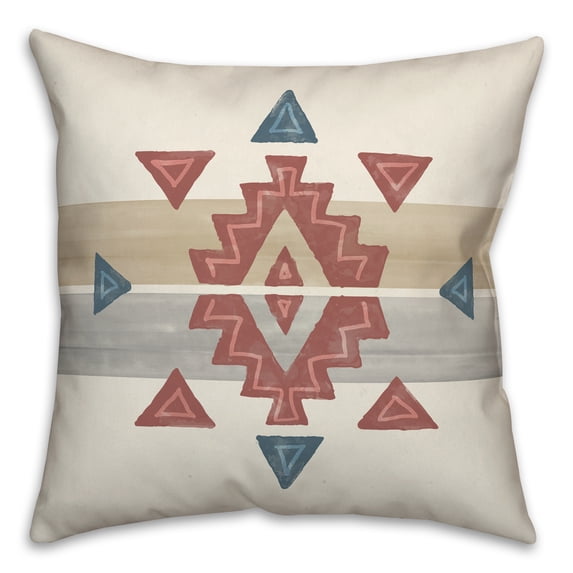 Creative Products Southwestern Boho Pattern 18x18 Spun Poly Pillow