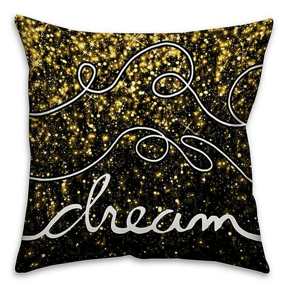 Creative Products Sparkle And Dream Spun Polyester Throw Pillow - 16x16