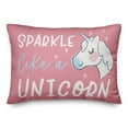 thumbnail image 1 of Creative Products Sparkle Like A Unicorn 14x20 Spun Poly Pillow, 1 of 2