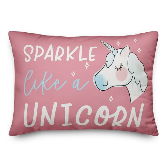 Creative Products Sparkle Like A Unicorn 14x20 Spun Poly Pillow