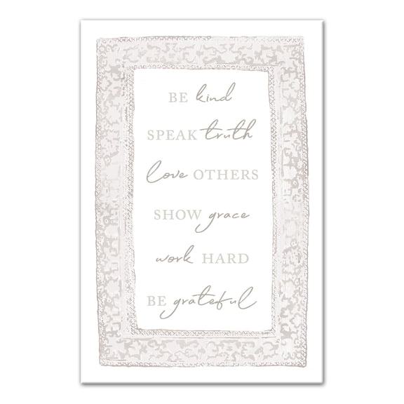 Creative Products Speak Truth Be Kind Rules 12x18 Canvas Wall Art