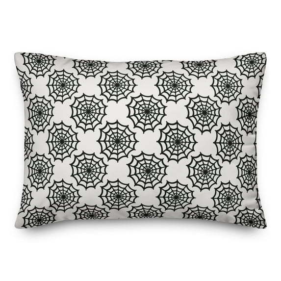 Creative Products Spiderweb Pattern 14x20 Spun Poly Pillow
