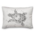 thumbnail image 1 of Creative Products Splatter Sea Turtle Gray 14x20 Spun Poly Pillow, 1 of 3