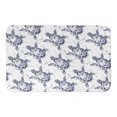 thumbnail image 1 of Creative Products Splatter Sea Turtle Navy 34x21 Bath Mat, 1 of 1
