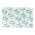 thumbnail image 1 of Creative Products Splatter Sea Turtle Teal 34x21 Bath Mat, 1 of 1