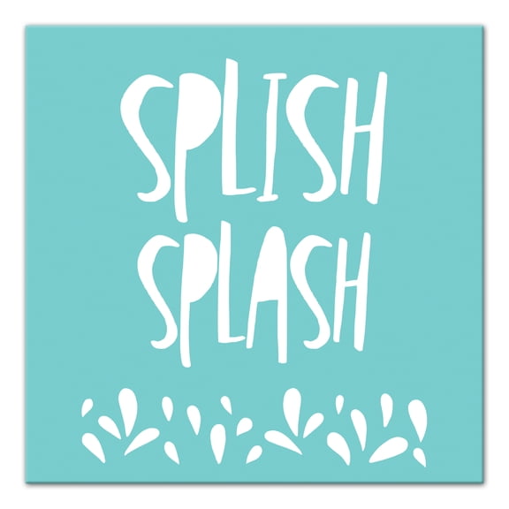 Creative Products Splish Splash Blue 12x12 Canvas Wall Art
