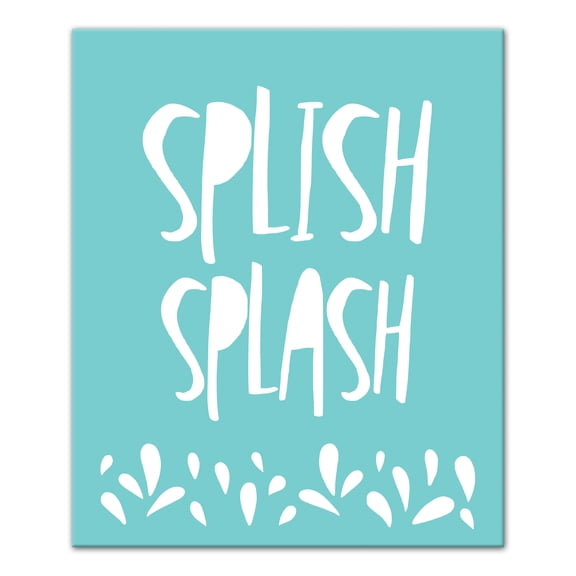 Creative Products Splish Splash Blue 20x24 Canvas Wall Art