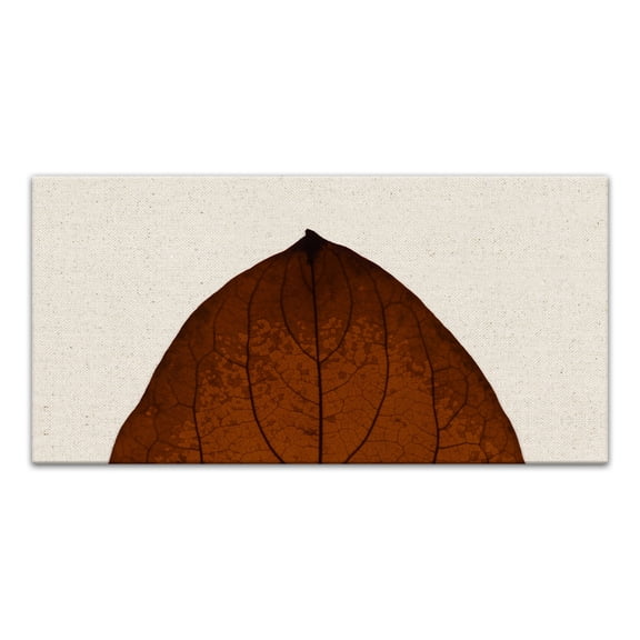 Creative Products Split Fall Leaf On Linen Top 10x20 Canvas Wall Art