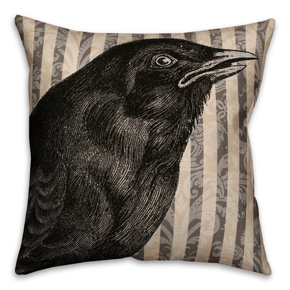 Creative Products Spooky Crow 16x16 Indoor / Outdoor Pillow