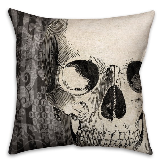 Creative Products Spooky Skull 16x16 Indoor / Outdoor Pillow