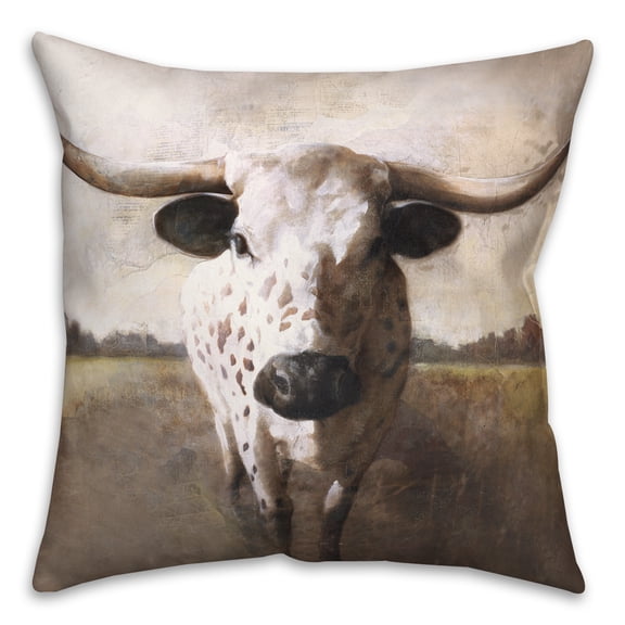 Creative Products Spotted Cow 18x18 Spun Poly Pillow