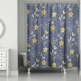 thumbnail image 1 of Creative Products Spring Pattern Navy 71 x 74 Shower Curtain, 1 of 2