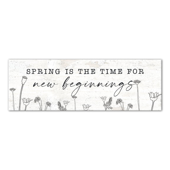 Creative Products Spring Time New Beginnings 36 x 12 Canvas Wall Art