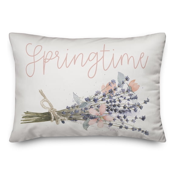 Creative Products Springtime Bundled Flowers 14x20 Spun Poly Pillow