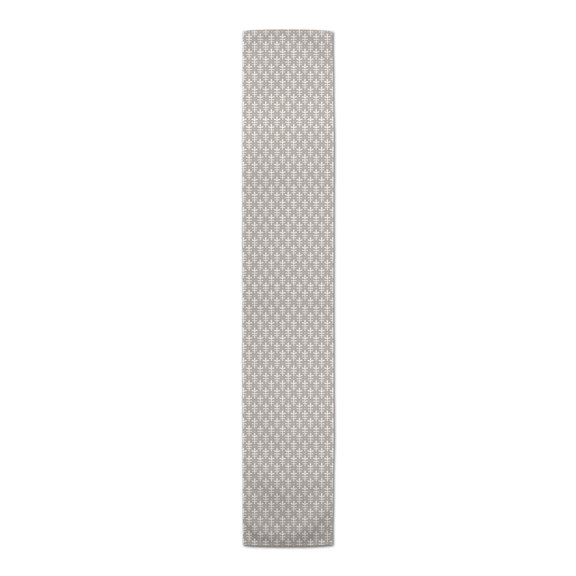 Creative Products Sprout Floral Pattern Khaki 16x72 Poly Twill Table Runner
