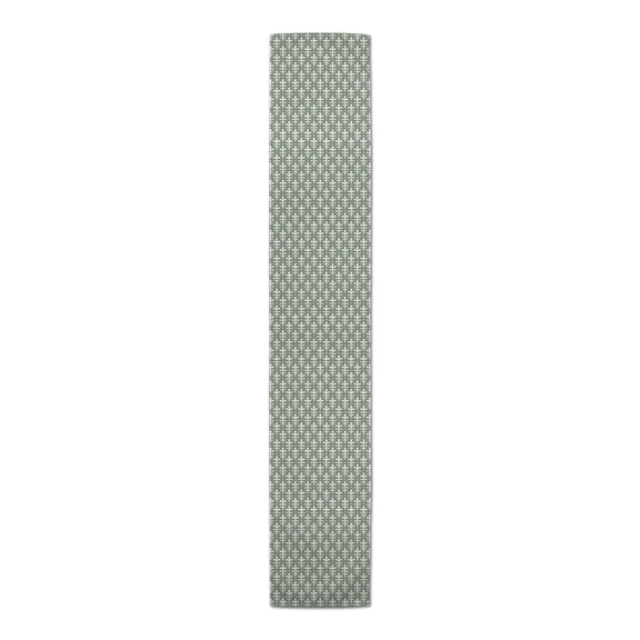 Creative Products Sprout Floral Pattern Sage Green 16x72 Poly Twill Table Runner