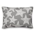 thumbnail image 1 of Creative Products Starfish Gray 14x20 Spun Poly Pillow, 1 of 3