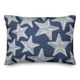 thumbnail image 1 of Creative Products Starfish Navy 14x20 Spun Poly Pillow, 1 of 3