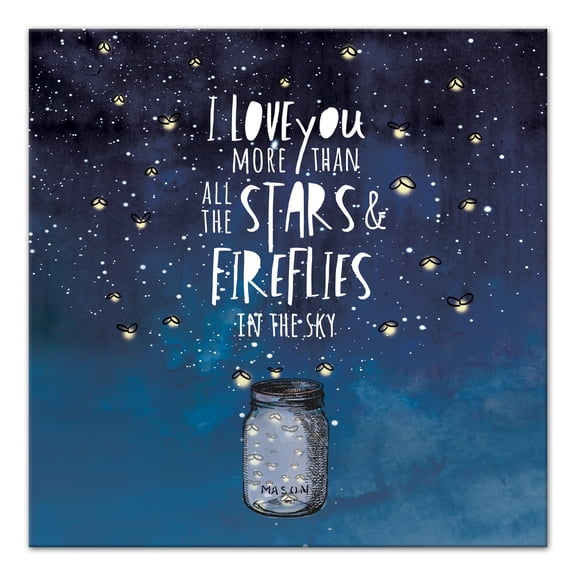 Creative Products Stars And Fireflies 20x20 Canvas Wall Art
