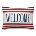 thumbnail image 1 of Creative Products Stars and Stripes Welcome 14x20 Indoor / Outdoor Pillow, 1 of 3