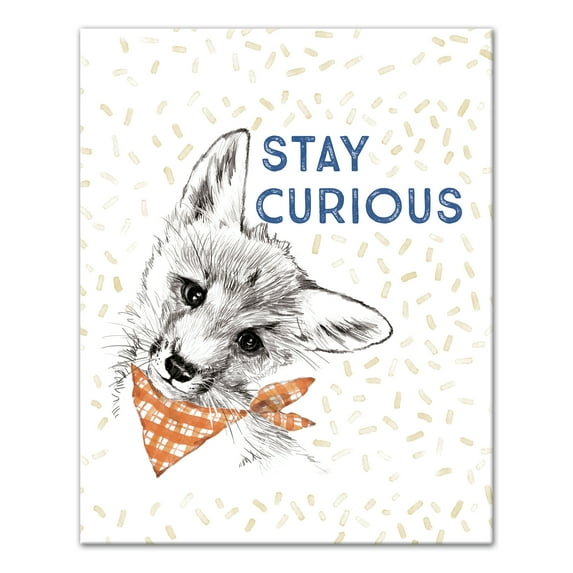 Creative Products Stay Curious Fox 16x20 Canvas Wall Art