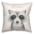 thumbnail image 1 of Creative Products Stay Curious Raccoon 18x18 Spun Poly Pillow, 1 of 3