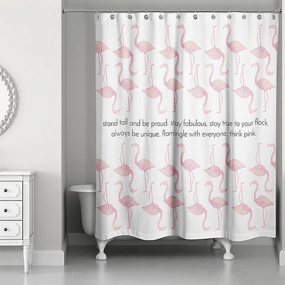Creative Products Stay True to Your Flock 71x74 Shower Curtain