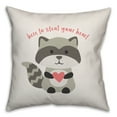 thumbnail image 1 of Creative Products Steal Your Heart Raccoon 16x16 Spun Poly Pillow, 1 of 3