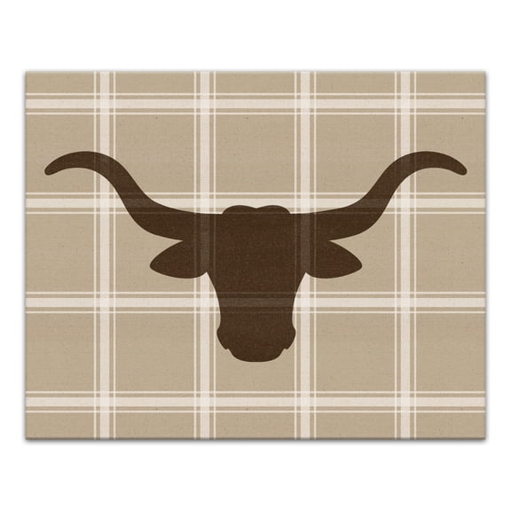 Creative Products Steer Buffalo Check 30 x 24 Canvas Wall Art