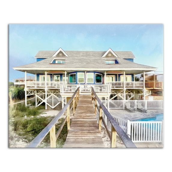 Creative Products Steves Beach House 20x16 Canvas Wall Art