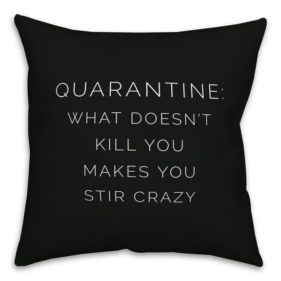 Creative Products Stir Crazy 18x18 Spun Poly Pillow