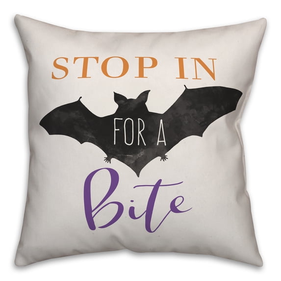 Creative Products Stop In For A Bite 18x18 Spun Poly Pillow