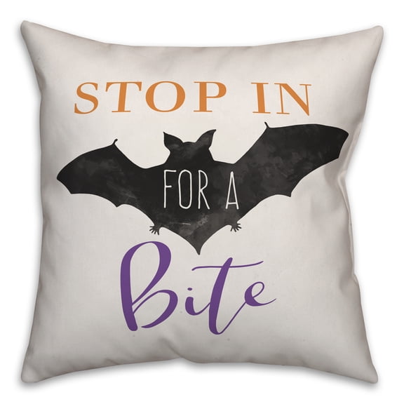 Creative Products Stop In For A Bite 18x18 Spun Poly Pillow