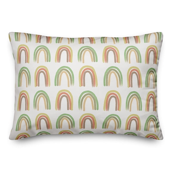 Creative Products Straight Rainbow Pattern 20 x 14 Spun Poly Pillow