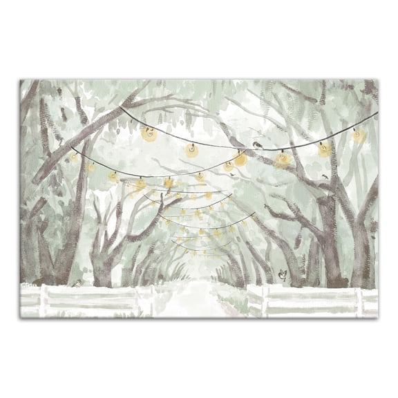 Creative Products String Lights Tree Path 36 x 24 Canvas Wall Art