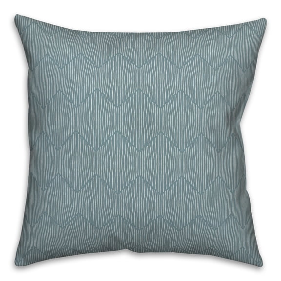 Creative Products Stripe Hex in Blue 16x16 Spun Poly Pillow