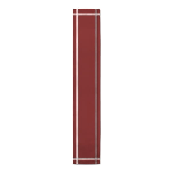 Creative Products Striped Border 16x72 Poly Twill Table Runner